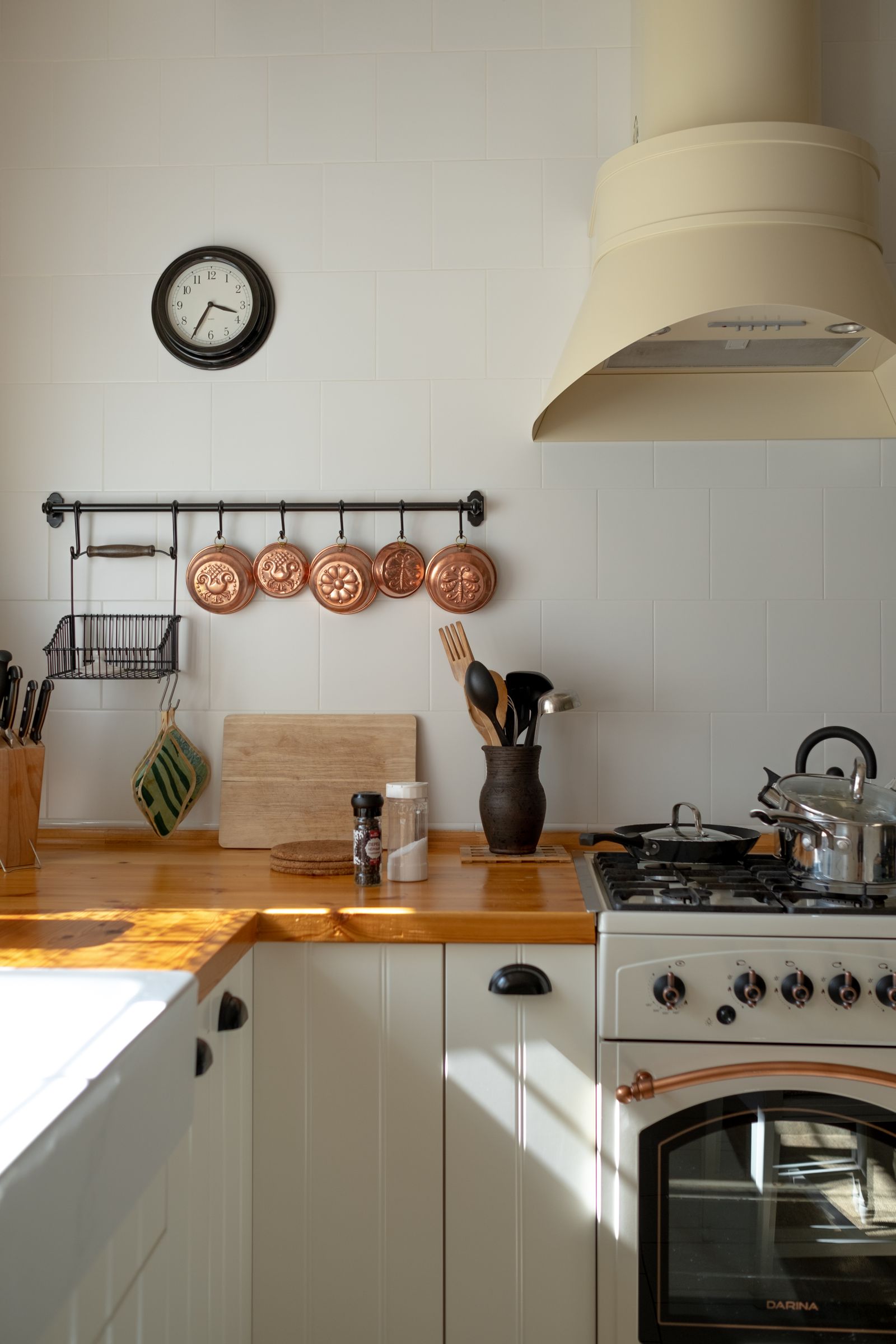 Outdated old-fashioned kitchen interior